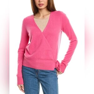 InCashmereTie-Side Cashmere Pink Cardigan